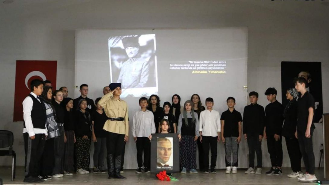 Cumhuriyetimizin Kurucusu Büyük Önder Gazi Mustafa Kemal ATATÜRK'ün Aramızdan Ayrılışının 85. Yıldönümü Anma Programı